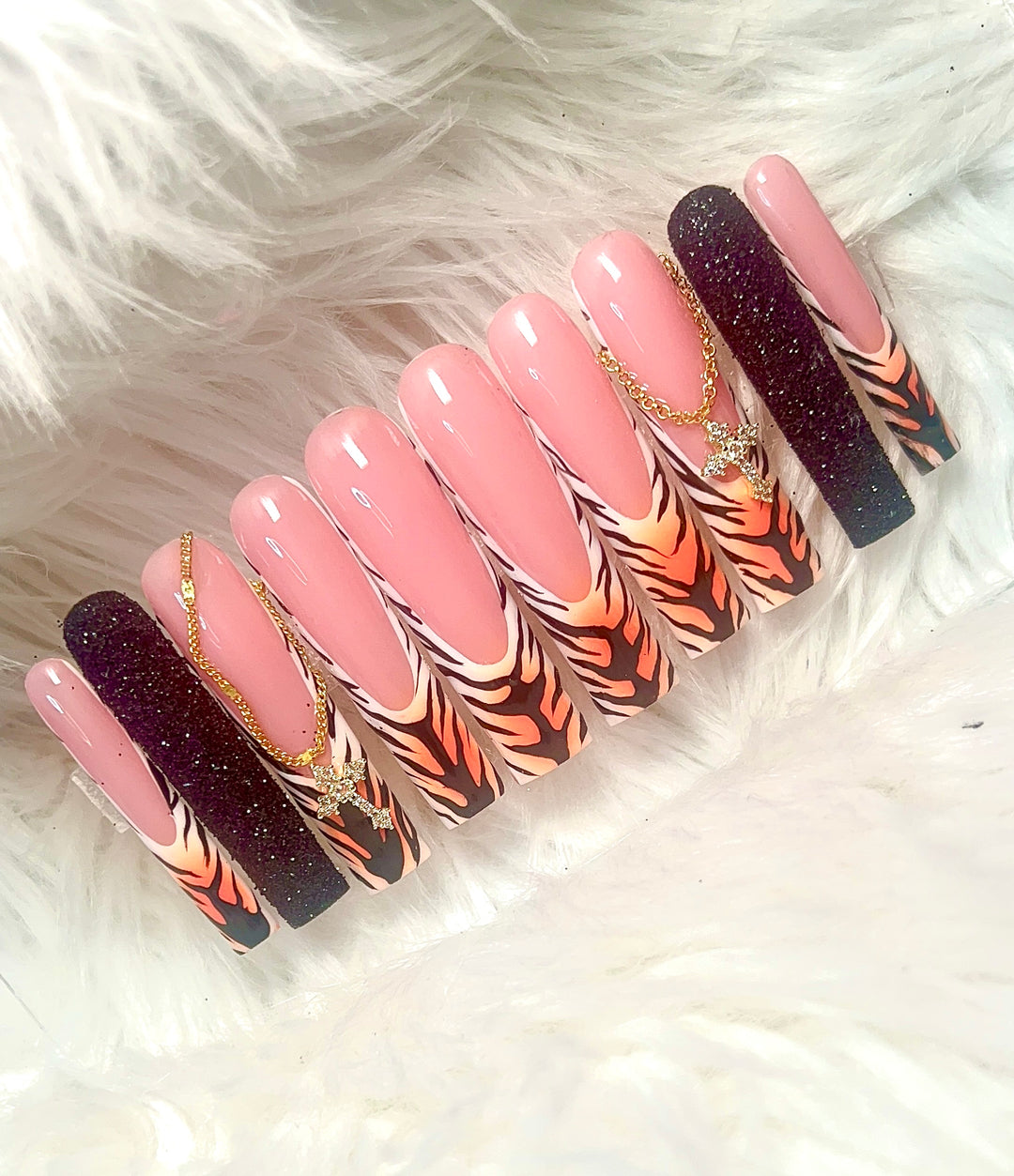 RTS 3XL TAPERED SQUARE SIZE MEDIUM PRESS ON NAILS